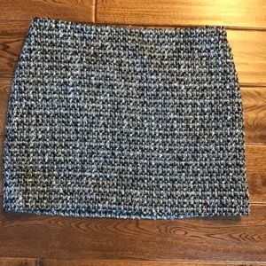 Tweed mini skirt